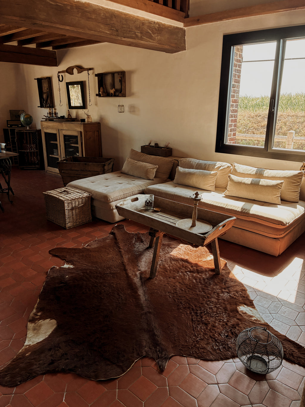 Tapis peau de vache
