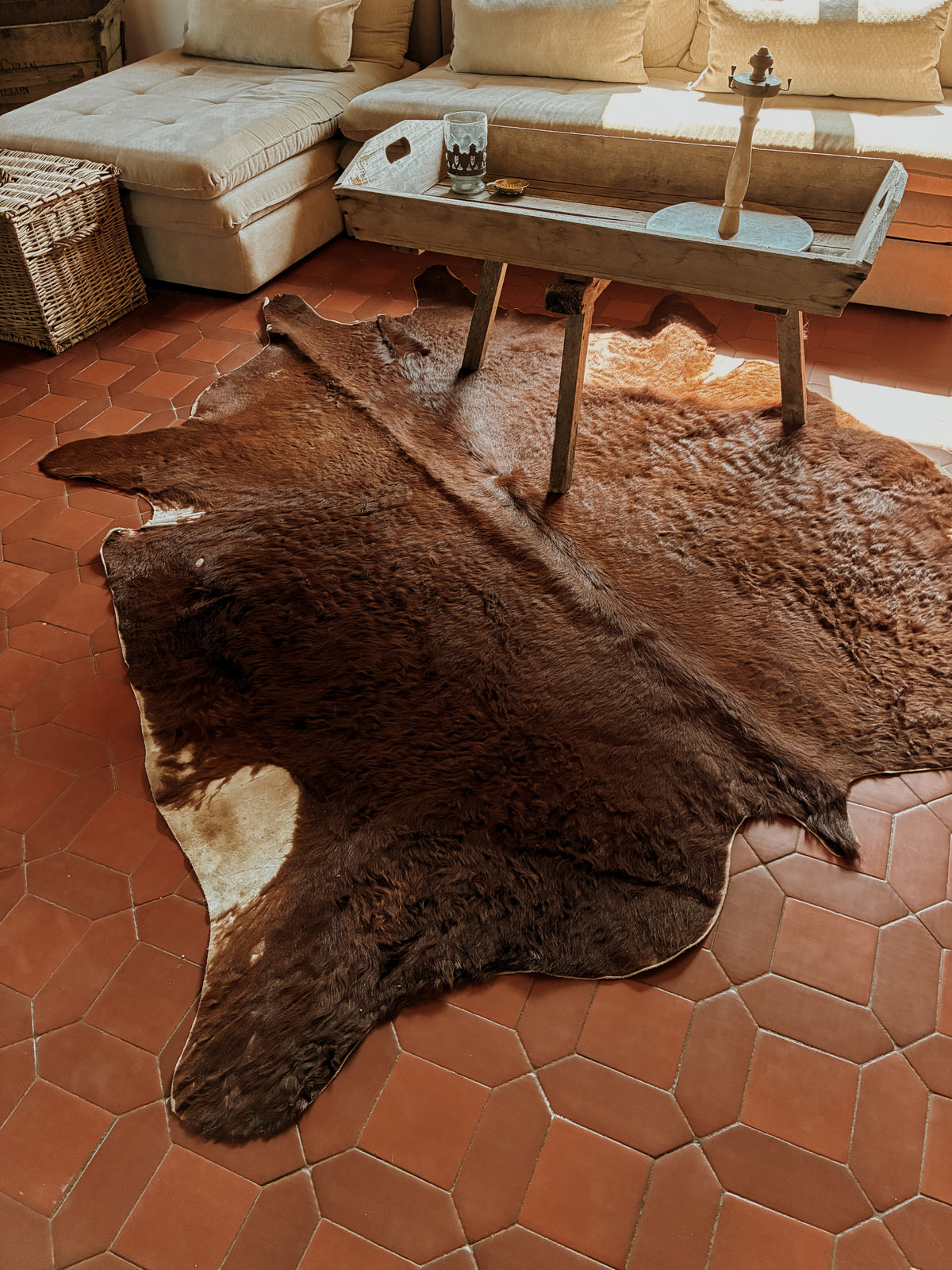 Tapis peau de vache